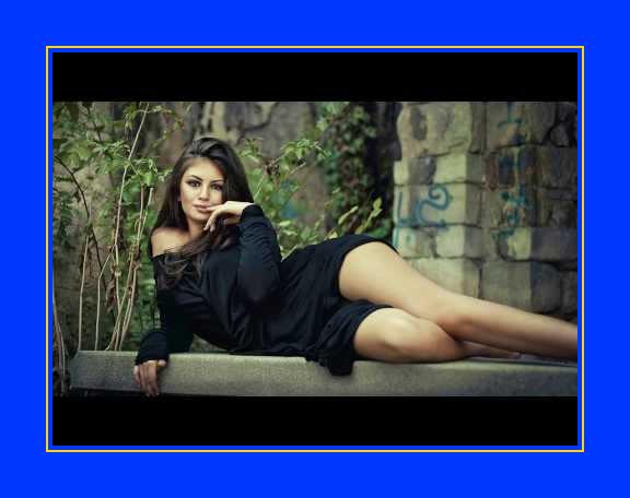 long cool woman in a black dress ringtone A-Line 3/4 Sleeves Floor Length Mother of The Bride Dresses main image 0